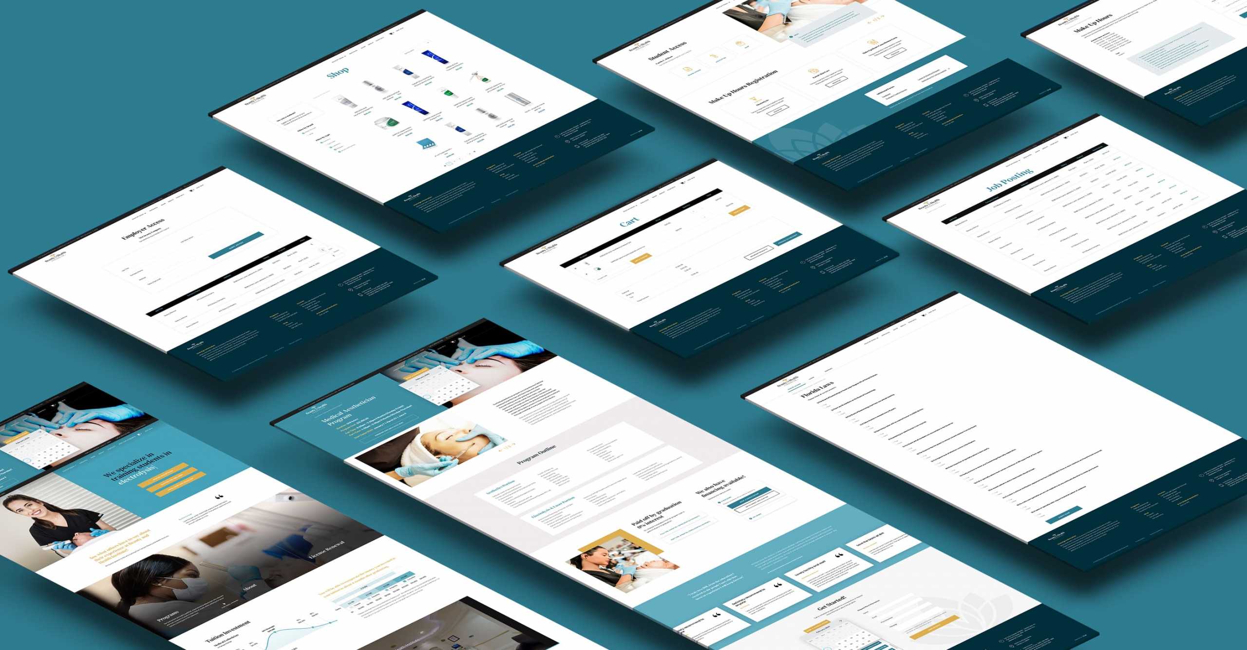 BHI mobile screens isometric