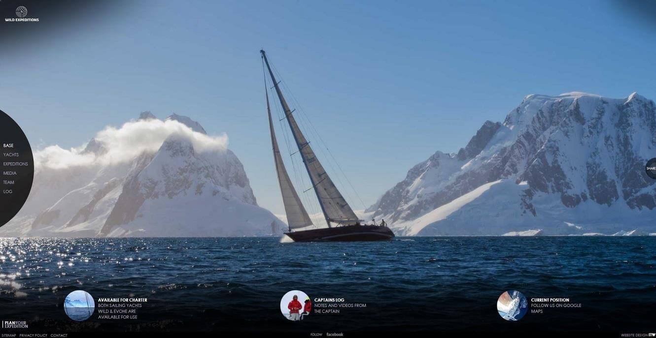 Wild Expeditions homepage shows benefits of stunning photography in web design Example-of-Wild-Expeditions-Web-Design-Work
