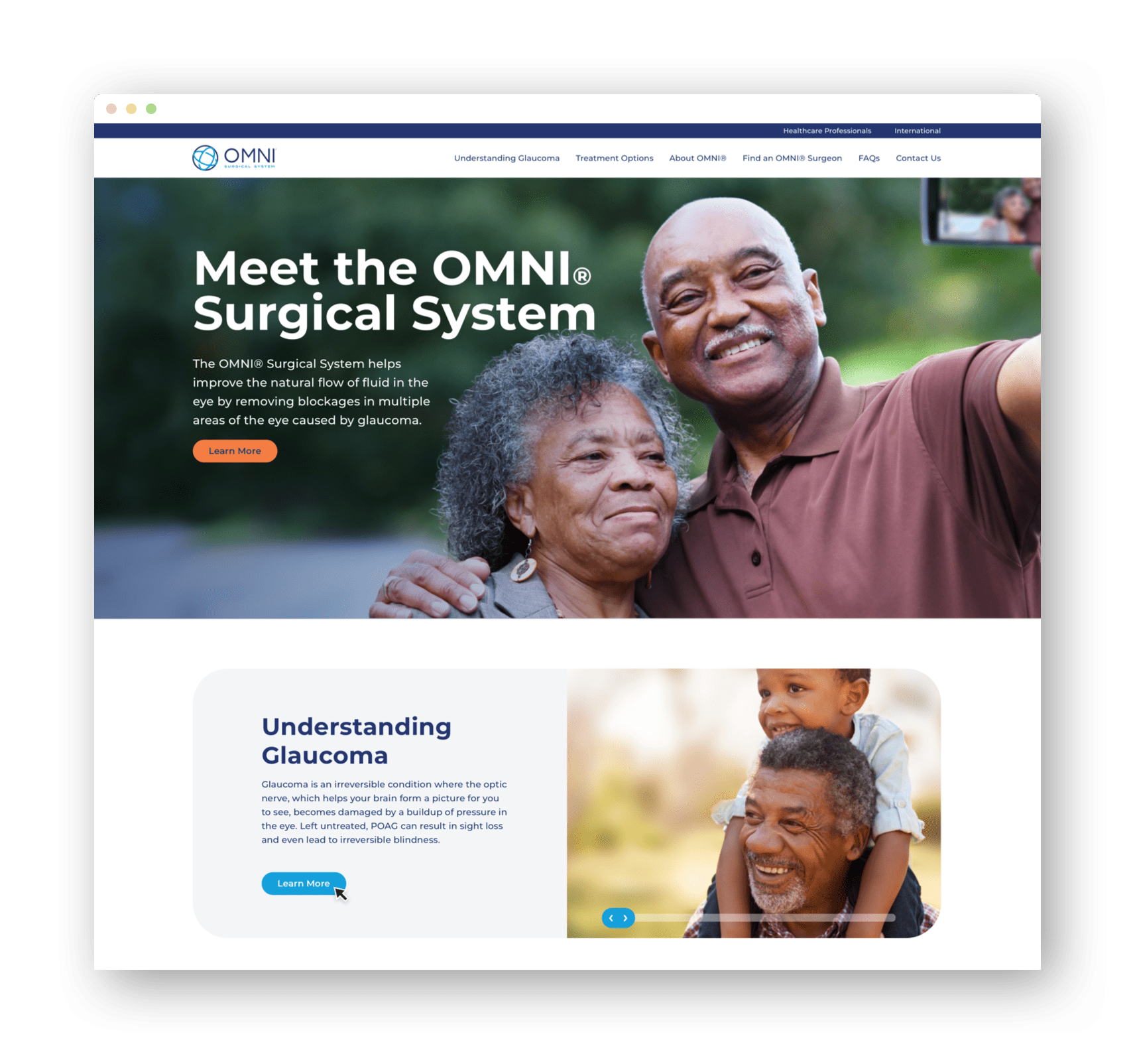 OMNI website screenshot